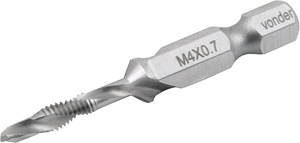 Broca/macho combinado M4 x 0,7mm VONDER