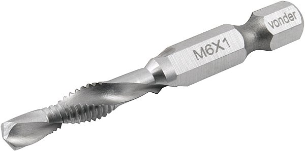 Broca/macho combinado M6 x 1mm VONDER