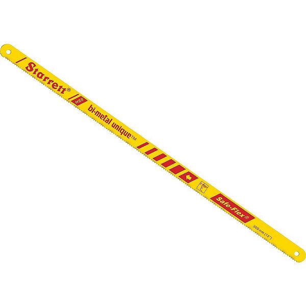 Lâmina de serra manual 12" x 1/2" com 24 dentes bimetal caixa com 50 peças BS1224 STARRETT