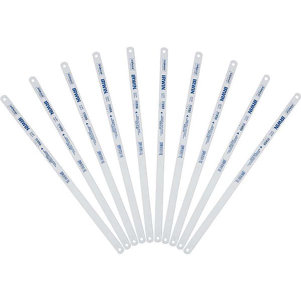 Lâmina para serra manual 12" x 1/2" com 24 dentes bimetálica com 10 peças IRTH14034 IRWIN