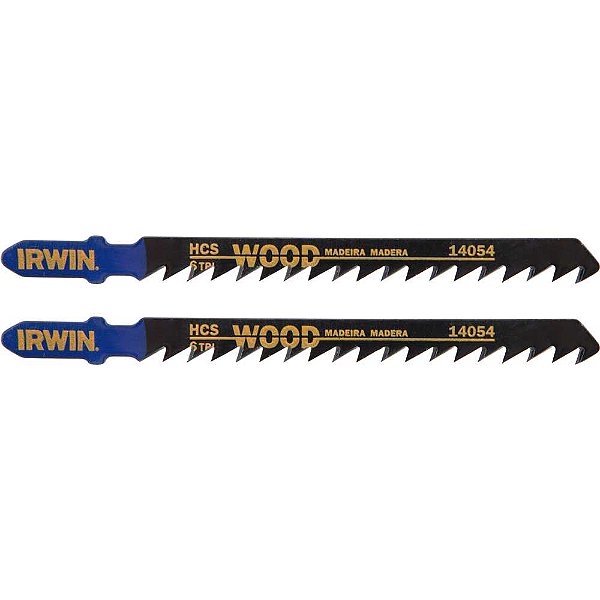 Lâminas de serra tico-tico 100mm 6 dentes 2 peças IW14054 IRWIN