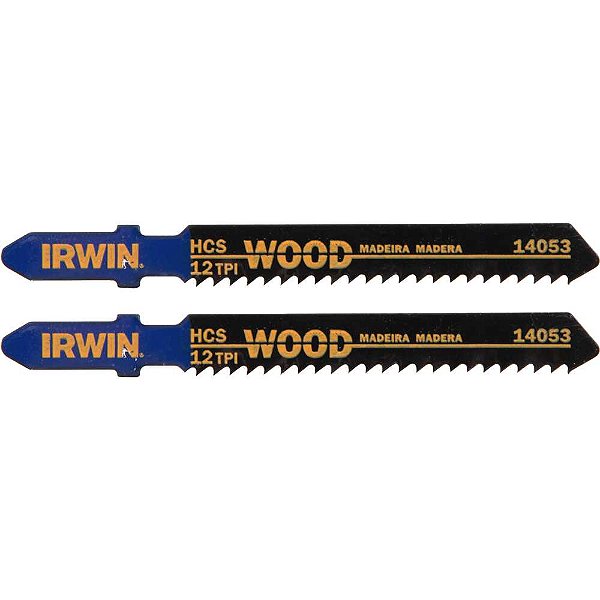 Lâminas de serra tico-tico 75mm 12 dentes 2 peças IW14053 IRWIN
