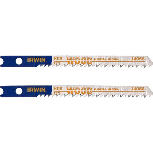 Lâminas de serra tico-tico 80mm 12 dentes 2 peças IW14066 IRWIN