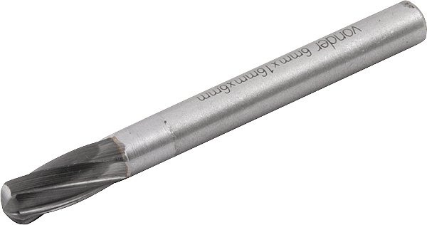 Lima rotativa abaulada para alumínio 6,0mm x 16,0mm com haste 6,0mm VONDER