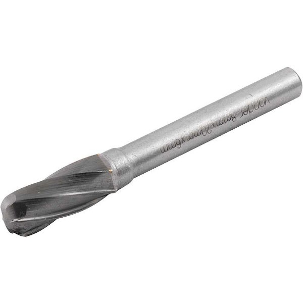 Lima rotativa abaulada para alumínio 8,0mm x 20,0mm com haste 6,0mm VONDER