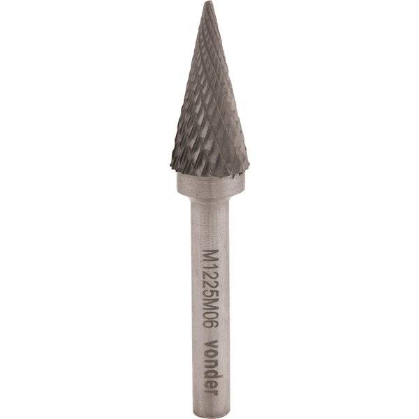 Lima rotativa cônica ponteaguda 10,0mm x 20,0mm com haste 6,0mm VONDER