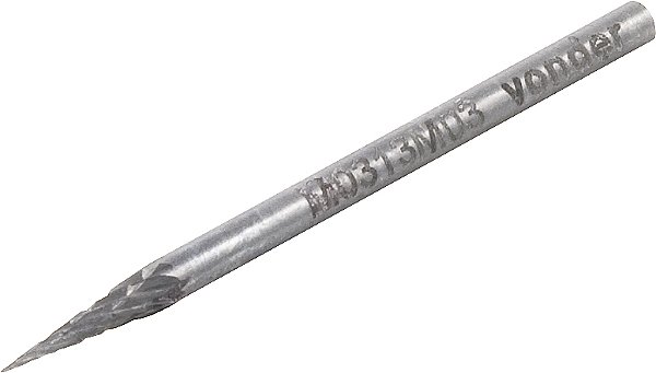 Lima rotativa cônica ponteaguda 3,0mm x 16,0mm com haste 3,0mm VONDER