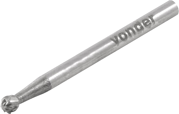 Lima rotativa esférica 3,0mm x 2,7mm com haste 3,0mm VONDER