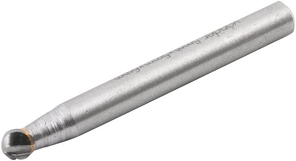 Lima rotativa esférica para alumínio 5,0mm x 5,0mm com haste 6,0mm VONDER