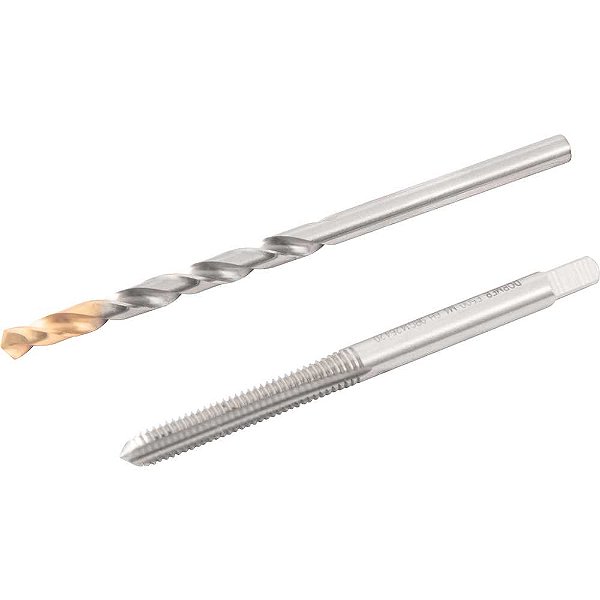 Jogo duopack macho manual de aço rápido 4mm x 0,70mm com broca 3,3mm DORMER