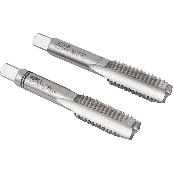 Macho manual de aço rápido 1/2" UNC jogo com 2 peças DORMER
