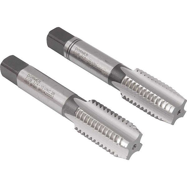 Macho manual de aço rápido 3/4" UNC jogo com 2 peças DORMER