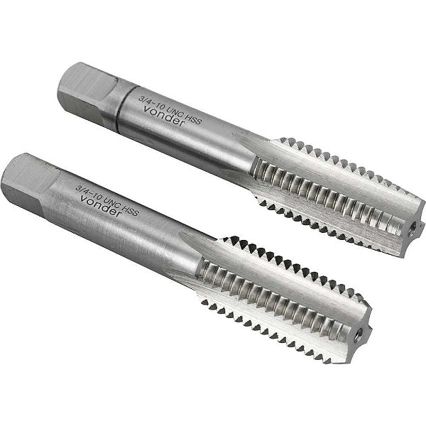 Macho manual de aço rápido 3/4" UNC jogo com 2 peças VONDER