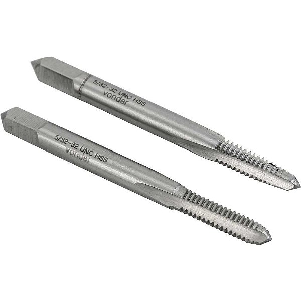 Macho manual de aço rápido 5/32" UNC jogo com 2 peças VONDER