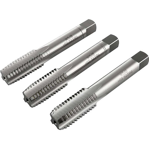 Macho manual de aço rápido 5/8" BSW jogo com 3 peças VONDER PLUS