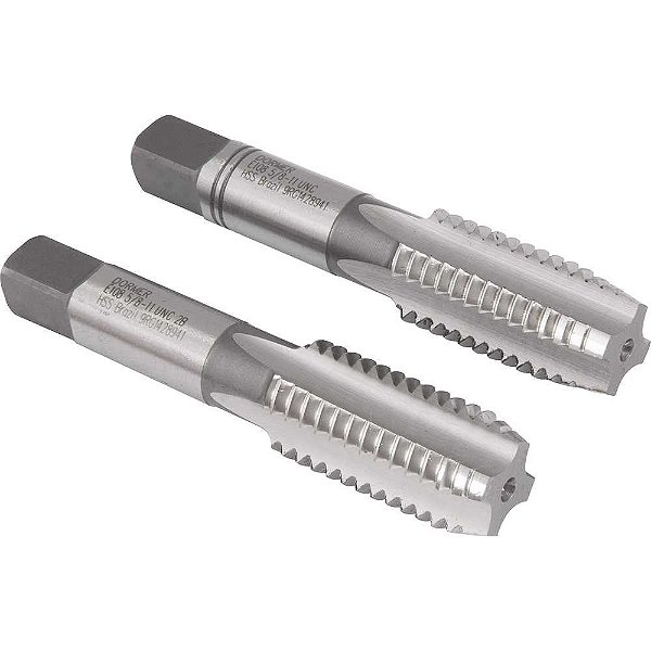Macho manual de aço rápido 5/8" UNC jogo com 2 peças DORMER