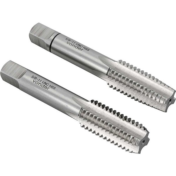 Macho manual de aço rápido 5/8" UNC jogo com 2 peças VONDER