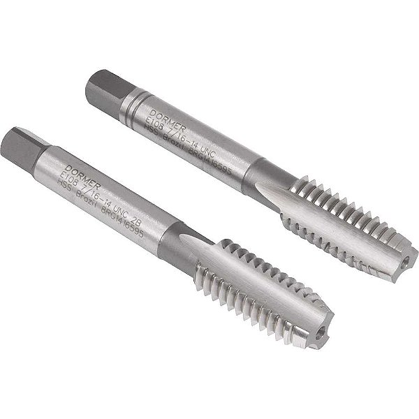 Macho manual de aço rápido 7/16" UNC jogo com 2 peças DORMER