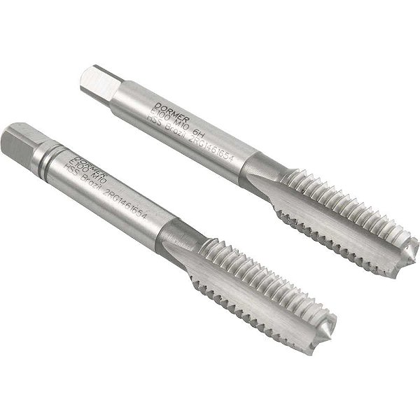 Macho manual de aço rápido M10 x 1,50mm rosca MA jogo com 2 peças DORMER