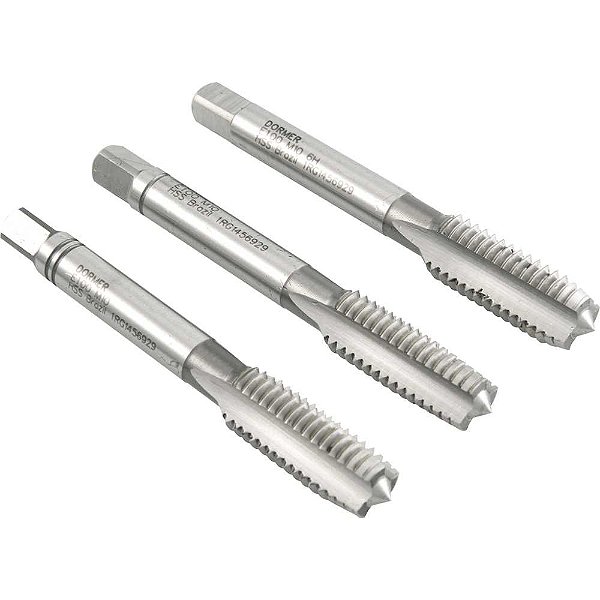 Macho manual de aço rápido M10 x 1,50mm rosca MA jogo com 3 peças DORMER