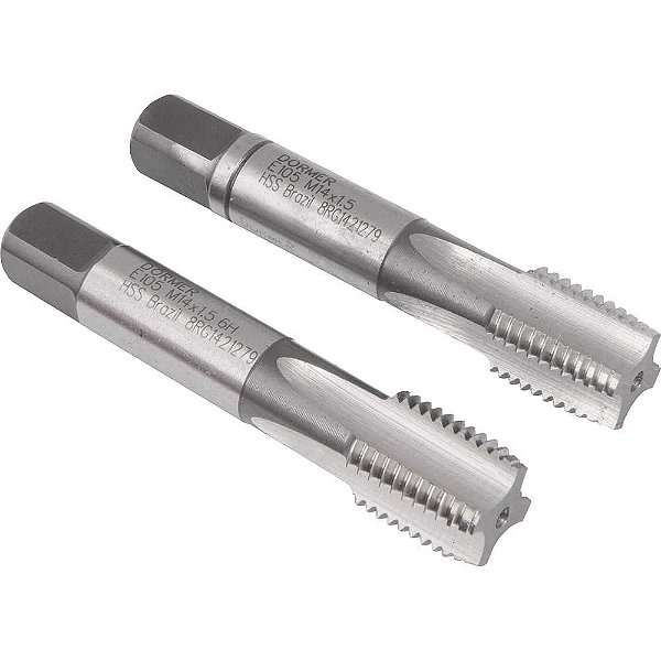 Macho manual de aço rápido M14 x 1,50mm rosca MB jogo com 2 peças perfil seriado DORMER