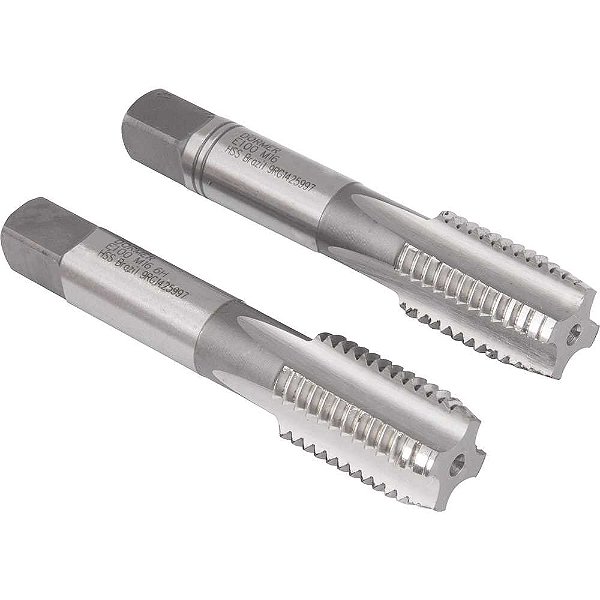 Macho manual de aço rápido M16 x 2,00mm rosca MA jogo com 2 peças DORMER