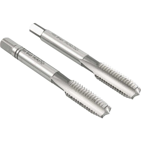 Macho manual de aço rápido M8 x 1,25mm rosca MA jogo com 2 peças DORMER