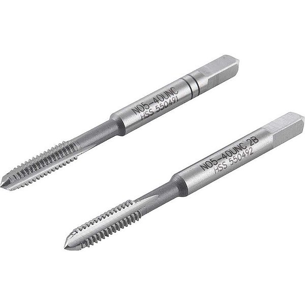 Macho manual de aço rápido nº5 - 1/8" UNC jogo com 2 peças VONDER PLUS