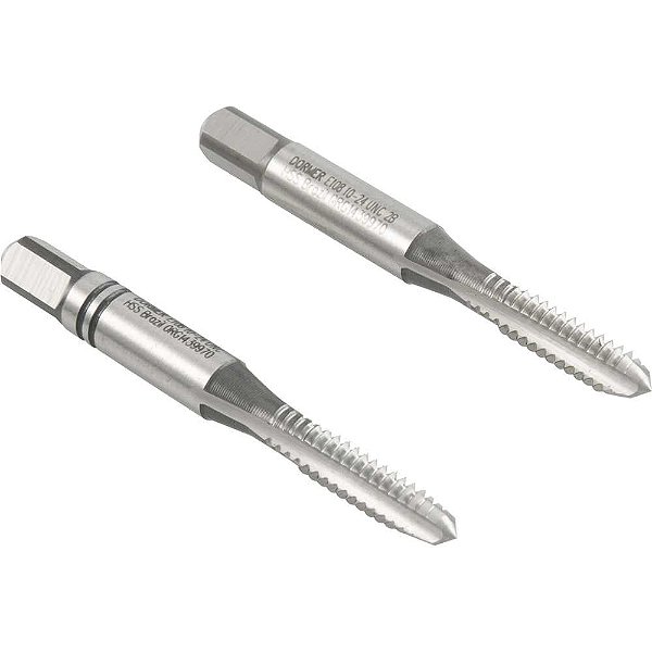 Macho manual de aço rápido Nº10 - 3/16" UNC jogo com 2 peças DORMER