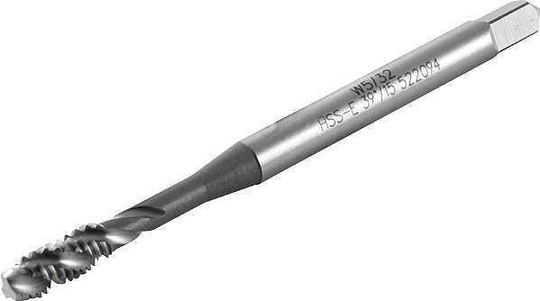 Macho máquina HSS-E 5/32" BSW com canal helicoidal DIN 2182 VONDER PLUS