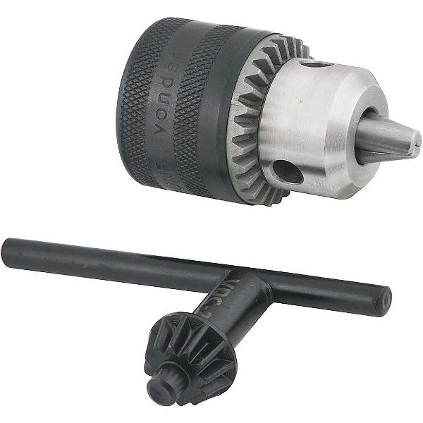 Mandril com chave 1,5mm - 10,0mm 3/8" x 24 fios leve VONDER