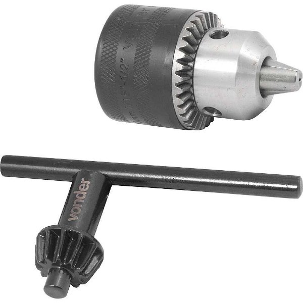 Mandril com chave 1,5mm - 13mm 3/8" x 24 fios leve VONDER