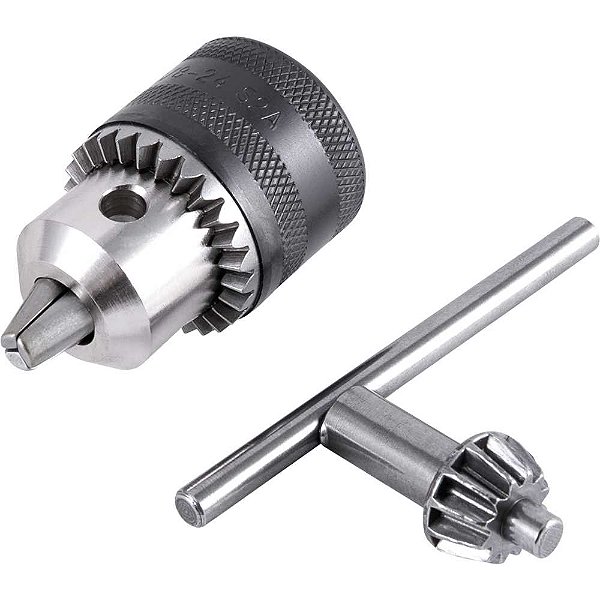 Mandril com chave 10L 1,0mm - 10,0mm 3/8" x 24 fios leve 1322220 RÖHM