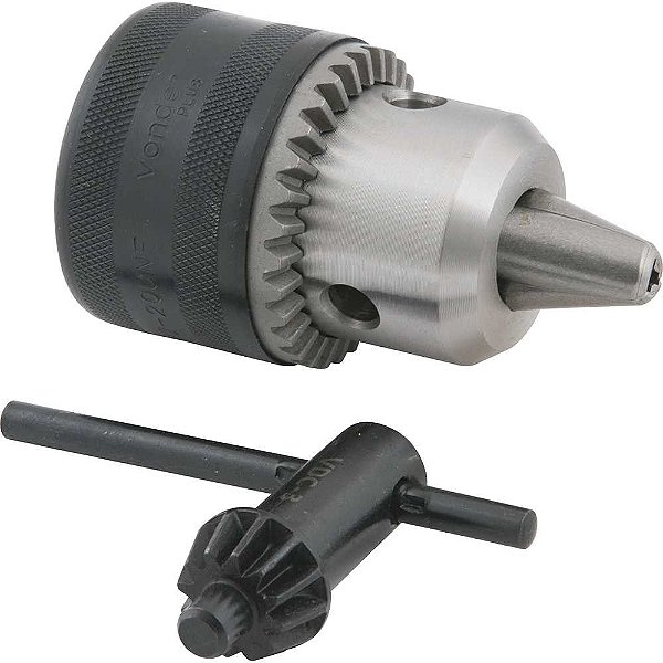 Mandril com chave 3,0mm - 16,0mm 1/2" x 20 fios profissional VONDER