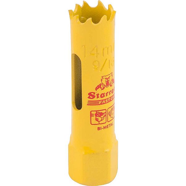 Serra copo de aço rápido 14mm - 9/16" Fast cut FCH0096-G STARRETT