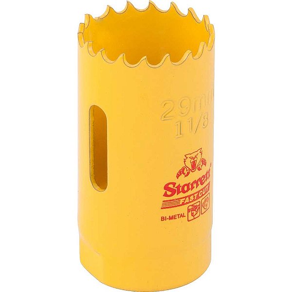 Serra copo de aço rápido 29mm - 1.1/8" Fast cut FCH0118-G STARRETT