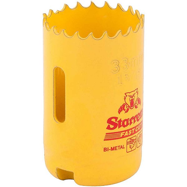 Serra copo de aço rápido 33mm - 1.5/16" Fast cut FCH0156-G STARRETT