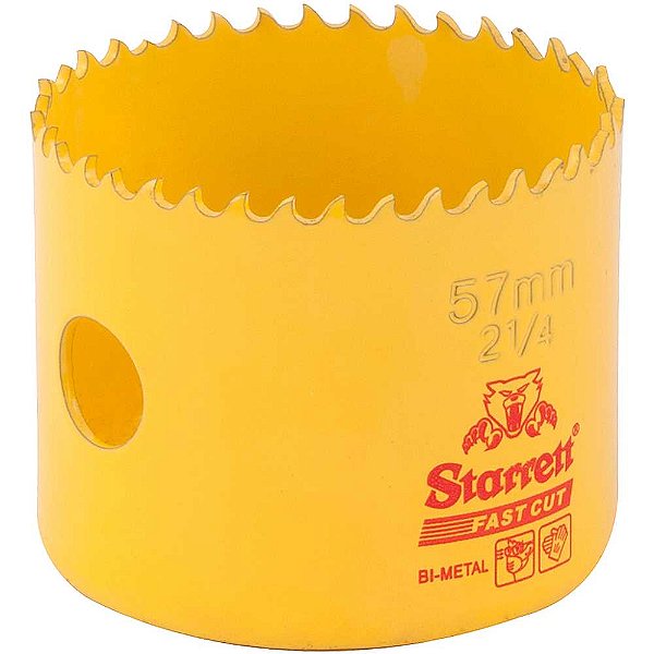 Serra copo de aço rápido 57mm - 2.1/4" Fast cut FCH0214-G STARRETT