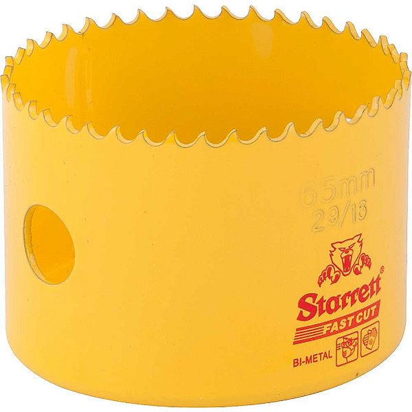 Serra copo de aço rápido 65mm - 2.9/16" Fast cut FCH0296-G STARRETT