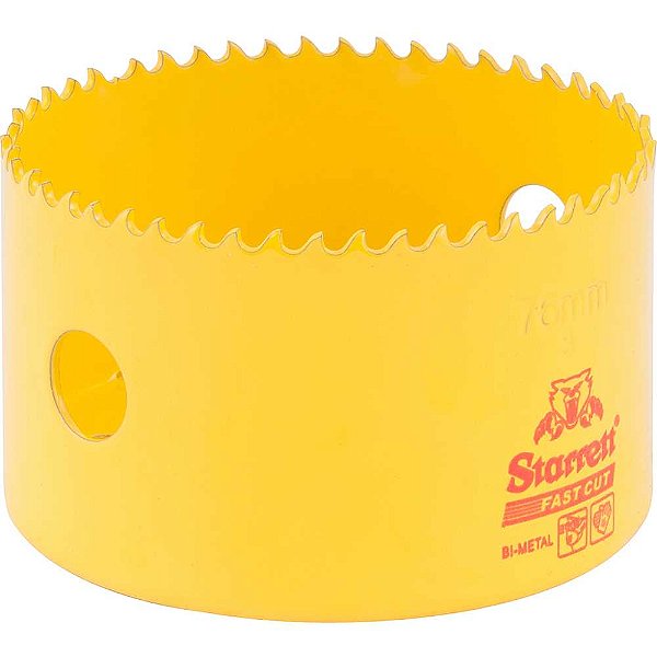 Serra copo de aço rápido 76mm - 3" Fast cut FCH0300-G STARRETT