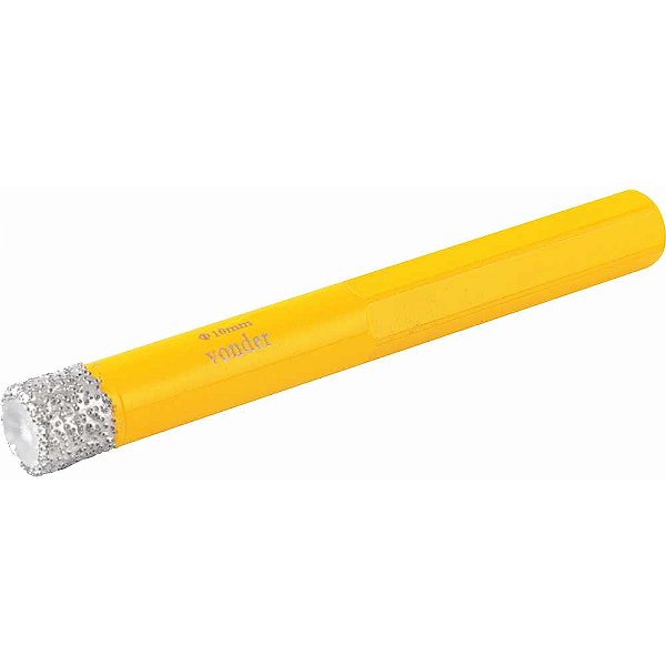 Serra copo diamantada 10mm com haste refrigerada VONDER