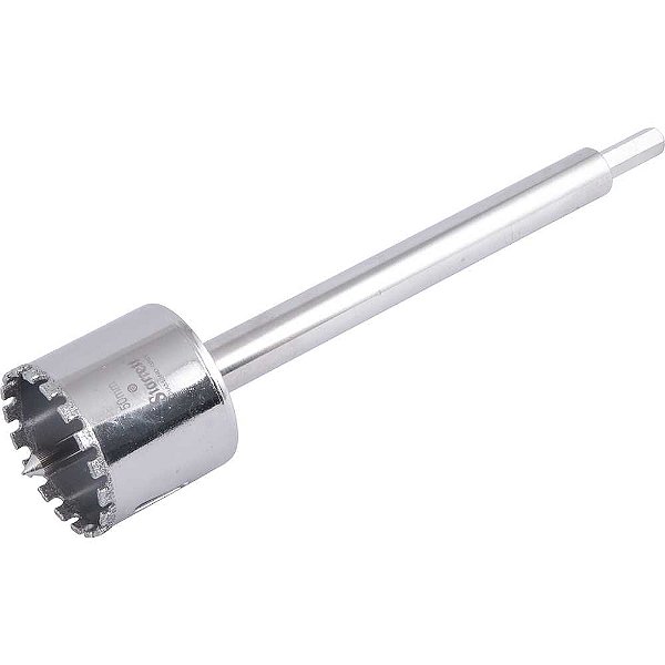 Serra copo diamantada 50mm com haste STARRETT