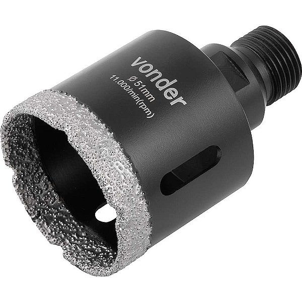 Serra copo diamantada 51mm para esmerilhadeira VONDER
