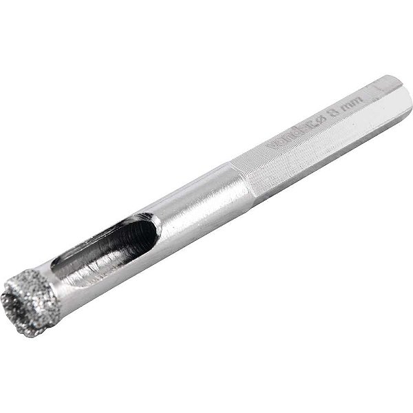 Serra copo diamantada 8mm refrigerada com haste VONDER