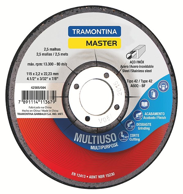 Disco de Corte e Desbaste Multiuso 4.1/2" - Tramontina