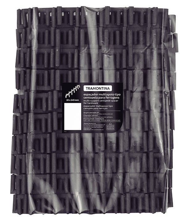 Espaçador Plástico Multiapoio Tipo Centopeia Tramontina 25 x 243 mm para Ferragens (Saco com 100 un.)