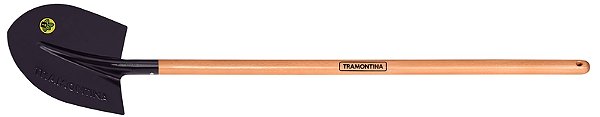 Pá Frankfurt Tramontina 454/00 em Aço com Cabo de Madeira 120 cm