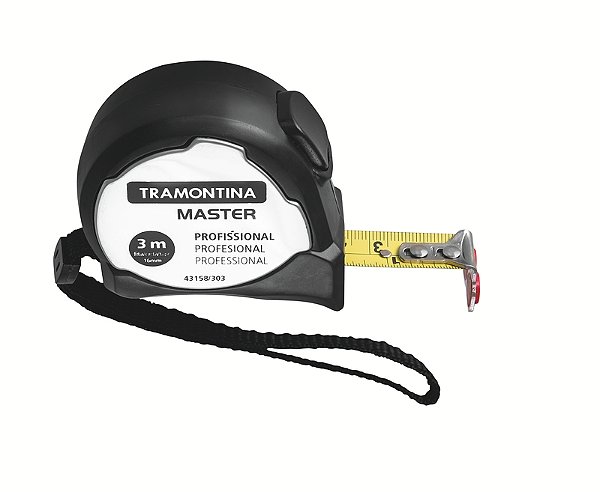 Trena Profissional Tramontina MASTER com Ponta Magnética e Corpo em Aço Inox 3 m