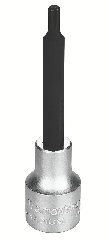 Soquete em Aço Cromo Vanádio Ponta RIBE Longa 5 mm - Encaixe 1/2" Tramontina PRO
