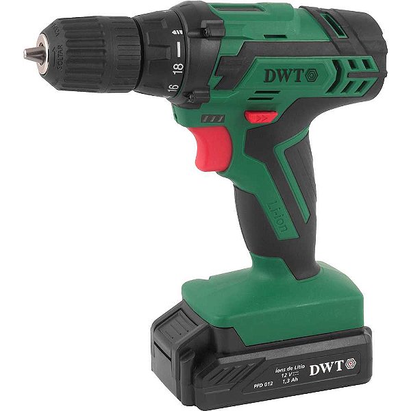 Parafusadeira/furadeira a bateria 12V fonte bivolt automática PFD 012 DWT
